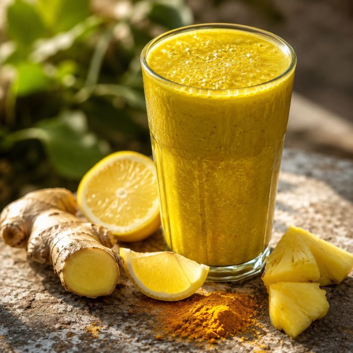 Ginger Lemon Fat Burning Smoothies Morning Detox Drink