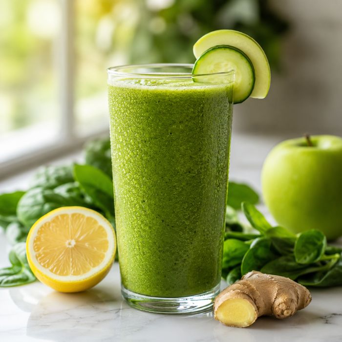 Green Morning Detox Fat Burning Smoothies for Wellness