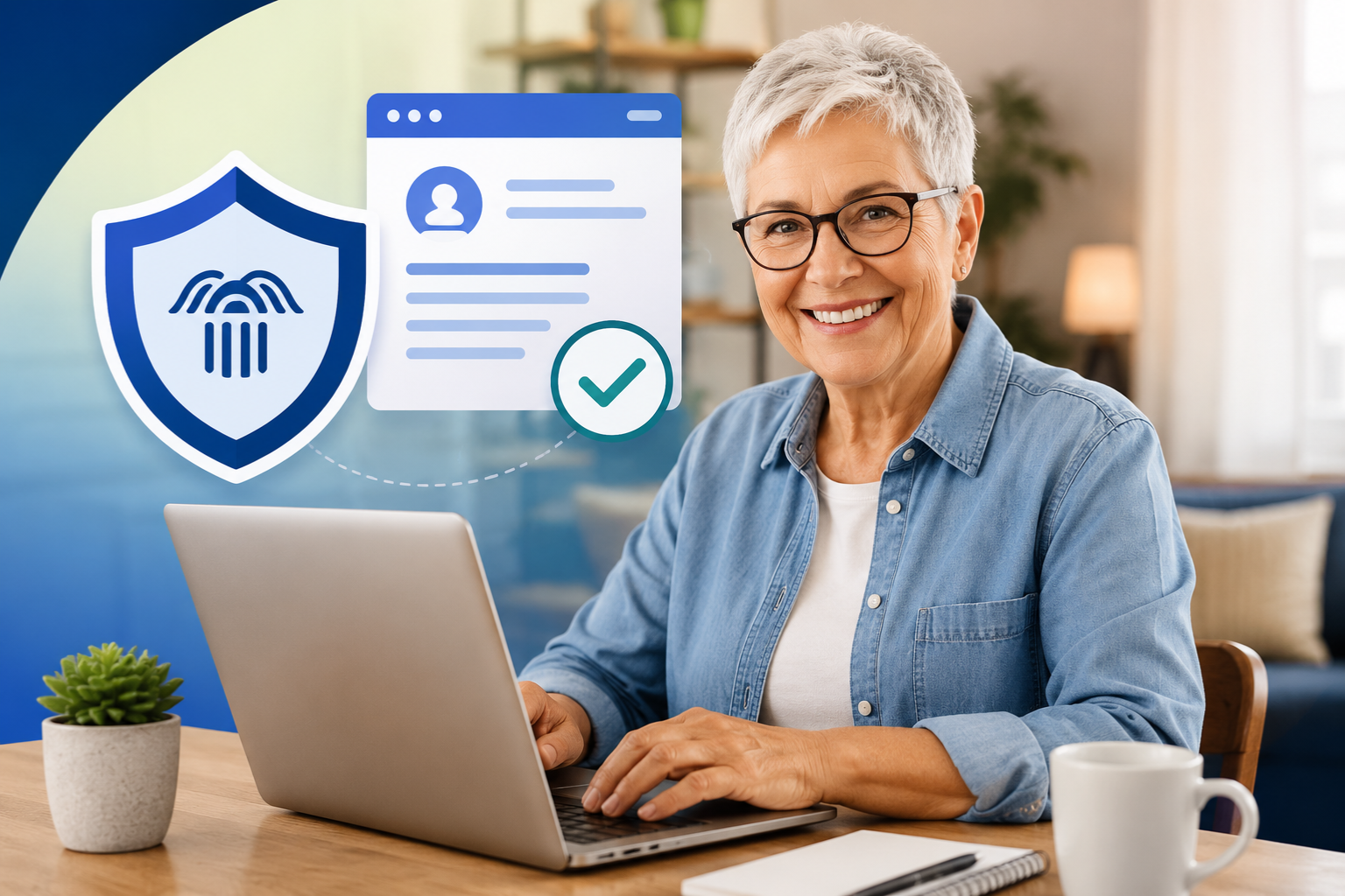 Senior checking Social Security statement online at SSA.gov step by step guide